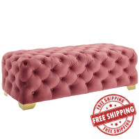 Modway EEI-3411-DUS Sensible Button Tufted Performance Velvet Bench