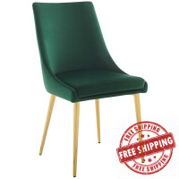 Modway EEI-3416-GRN Viscount Modern Accent Performance Velvet Dining Chair