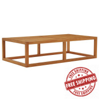 Modway EEI-3424-NAT Newbury Outdoor Patio Premium Grade A Teak Wood Coffee Table