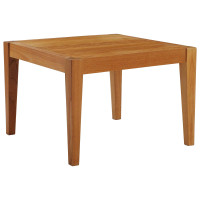 Modway EEI-3431-NAT Northlake Outdoor Patio Premium Grade A Teak Wood Side Table