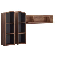Modway EEI-3438-WAL-GRY Omnistand Wall Mounted Shelves