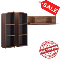 Modway EEI-3438-WAL-GRY Omnistand Wall Mounted Shelves