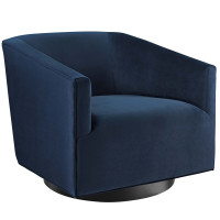 Modway EEI-3456-MID Twist Accent Lounge Performance Velvet Swivel Chair