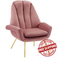 Modway EEI-3460-DUS Summit Accent Performance Velvet Armchair