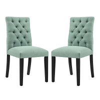 Modway EEI-3474-LAG Duchess Dining Chair Fabric Set of 2