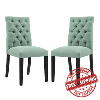 Modway EEI-3474-LAG Duchess Dining Chair Fabric Set of 2