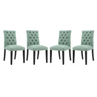 Modway EEI-3475-LAG Duchess Dining Chair Fabric Set of 4