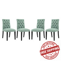 Modway EEI-3475-LAG Duchess Dining Chair Fabric Set of 4