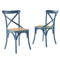 Modway EEI-3481-HAR Harbor Gear Dining Side Chair Set of 2