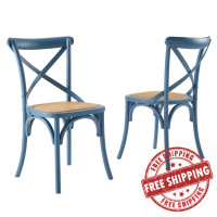 Modway EEI-3481-HAR Harbor Gear Dining Side Chair Set of 2