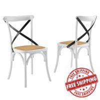 Modway EEI-3481-WHI-BLK White Black
White Black Gear Dining Side Chair Set of 2