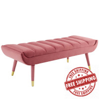 Modway EEI-3484-DUS Guess Channel Tufted Performance Velvet Accent Bench