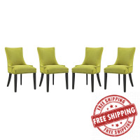 Modway EEI-3497-WHE Marquis Dining Chair Fabric Set of 4