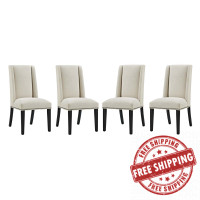 Modway EEI-3503-BEI Baron Dining Chair Fabric Set of 4