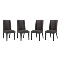 Modway EEI-3503-BRN Baron Dining Chair Fabric Set of 4