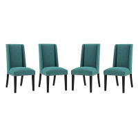 Modway EEI-3503-TEA Baron Dining Chair Fabric Set of 4
