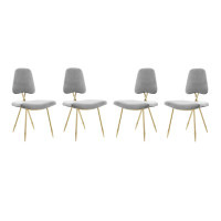 Modway EEI-3507-GRY Ponder Dining Side Chair Set of 4