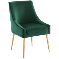 Modway EEI-3508-GRN Discern Upholstered Performance Velvet Dining Chair