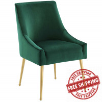 Modway EEI-3508-GRN Discern Upholstered Performance Velvet Dining Chair