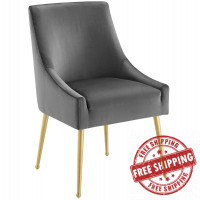 Modway EEI-3508-GRY Discern Upholstered Performance Velvet Dining Chair