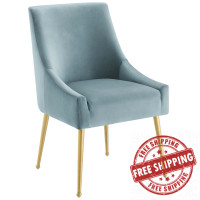 Modway EEI-3508-LBU Discern Upholstered Performance Velvet Dining Chair