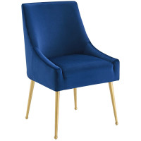Modway EEI-3508-NAV Discern Upholstered Performance Velvet Dining Chair