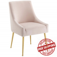 Modway EEI-3508-PNK Discern Upholstered Performance Velvet Dining Chair