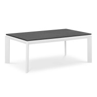 Modway EEI-3570-WHI White Riverside Aluminum Outdoor Patio Coffee Table