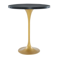 Modway EEI-3593-BLK-GLD Drive Wood Bar Table