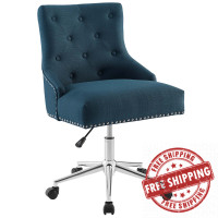 Modway EEI-3609-AZU Regent Tufted Button Swivel Upholstered Fabric Office Chair