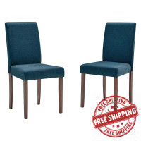 Modway EEI-3618-BLU Blue Prosper Upholstered Fabric Dining Side Chair Set of 2