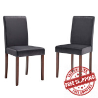 Modway EEI-3619-GRY Gray Prosper Upholstered Velvet Dining Side Chair Set of 2