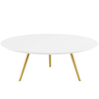 Modway EEI-3670-GLD-WHI Lippa 40