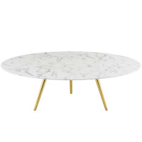 Modway EEI-3673-GLD-WHI Lippa 47