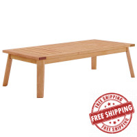 Modway EEI-3682-NAT Natural Sedona Outdoor Patio Eucalyptus Wood Coffee Table