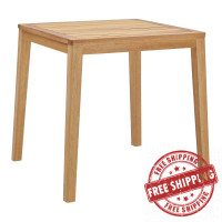 Modway EEI-3690-NAT Natural Portsmouth Karri Wood Outdoor Patio Bar Table