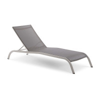 Modway EEI-3721-GRY Savannah Mesh Chaise Outdoor Patio Lounge Chair