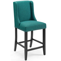 Modway EEI-3735-TEA Baron Upholstered Fabric Counter Stool