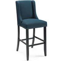 Modway EEI-3737-AZU Baron Upholstered Fabric Bar Stool