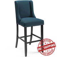 Modway EEI-3737-AZU Baron Upholstered Fabric Bar Stool