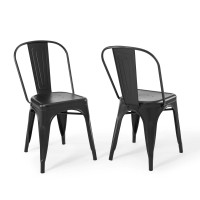 Modway EEI-3859-BLK Promenade Bistro Dining Side Chair Set of 2