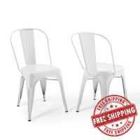 Modway EEI-3859-WHI Promenade Bistro Dining Side Chair Set of 2