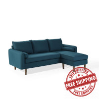 Modway EEI-3867-AZU Azure Revive Upholstered Right or Left Sectional Sofa