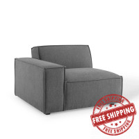 Modway EEI-3869-CHA Charcoal Restore Left-Arm Sectional Sofa Chair