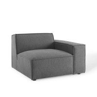 Modway EEI-3870-CHA Charcoal Restore Right-Arm Sectional Sofa Chair