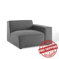 Modway EEI-3870-CHA Charcoal Restore Right-Arm Sectional Sofa Chair