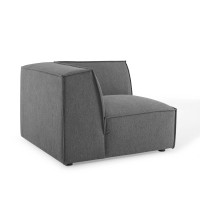 Modway EEI-3871-CHA Charcoal Restore Sectional Sofa Corner Chair