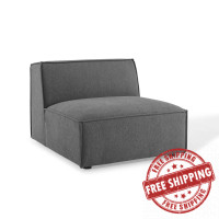 Modway EEI-3872-CHA Charcoal Restore Sectional Sofa Armless Chair