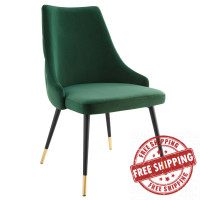 Modway EEI-3907-GRN Green Adorn Tufted Performance Velvet Dining Side Chair