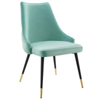 Modway EEI-3907-MIN Mint Adorn Tufted Performance Velvet Dining Side Chair